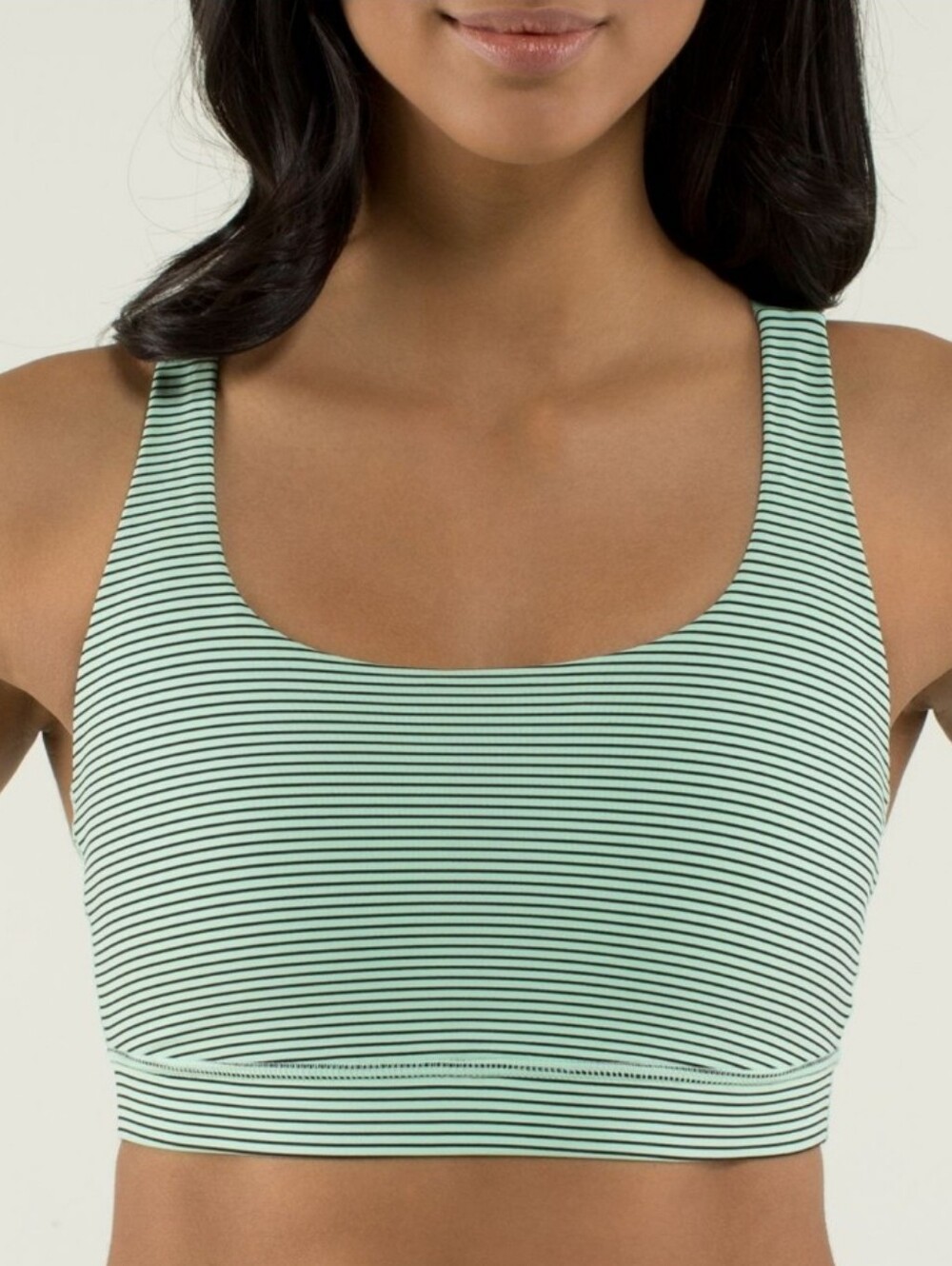 Striped Mint Sports Bralette - Women Intimates & Sleepwear